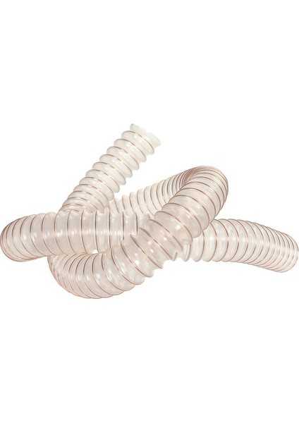 Poliüretan Bakır Telli Şeffaf Hortum (Iç Çap 127MM) (5mt ) Pu 070 Toz Talaş Emiş