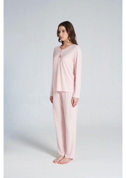 1703 Kadın Patlı Uzun Kollu Pijama Takım fiyatları
