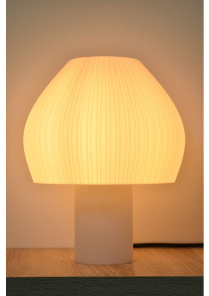 Virtulamp Modern Beyaz Abajur