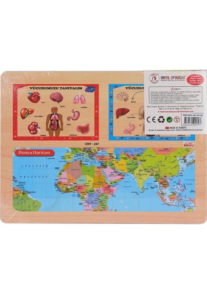 Nessiworld ONY-287 288 Ahşap Tutmalı Vücumuzu Tanıyalım -Onyıl Oyuncak fiyatları