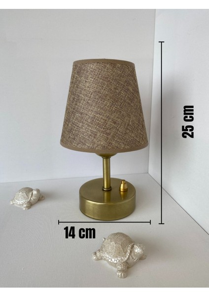 Pilli Abajur, Pilli Masa Üstü Lamba, Kablosuz Gece Lambası, Kahverengişapkaprinçayak fiyatları