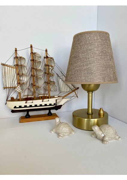 Pilli Abajur, Pilli Masa Üstü Lamba, Kablosuz Gece Lambası, Kahverengişapkaprinçayak modelleri