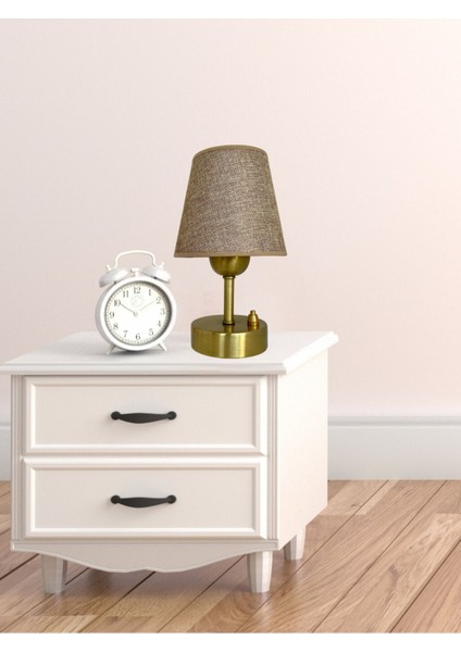 Pilli Abajur, Pilli Masa Üstü Lamba, Kablosuz Gece Lambası, Kahverengişapkaprinçayak fırsatları