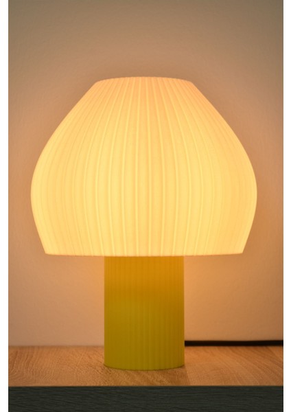 Virtulamp Modern Sarı Abajur