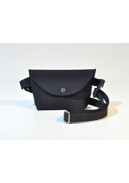 Siyah Denim Siyah Astar Mini Bag Bel Çantası modelleri