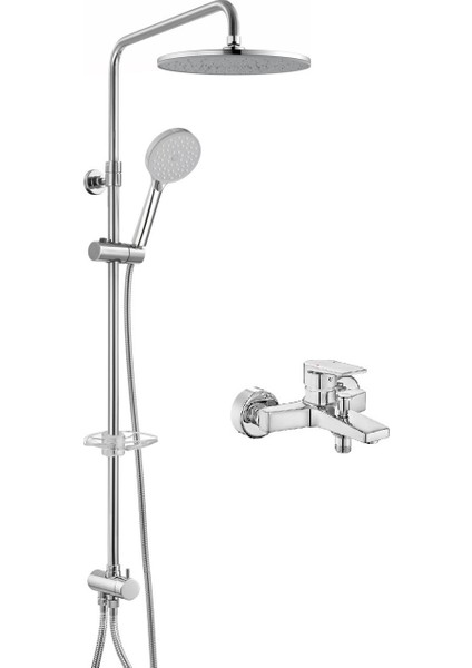 Dalia Plus Teleskobik Duş Kolonu + E.c.a Dalia Banyo Bataryası