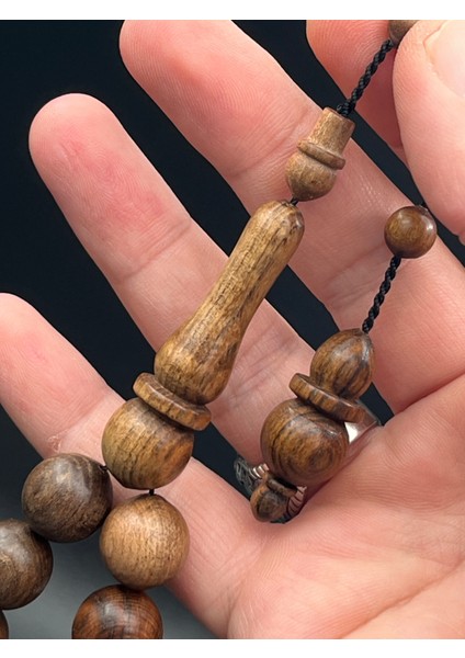 MS0140180.270425 Sakızlık Ağacı Tesbih - Doğal Kahverengi Küre Kesim, Sistemli, 14X14 mm fiyatları