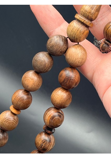 MS0140180.270425 Sakızlık Ağacı Tesbih - Doğal Kahverengi Küre Kesim, Sistemli, 14X14 mm modelleri