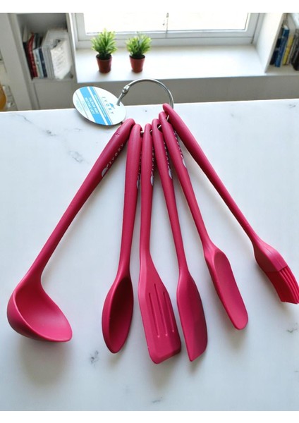 6 Parça Silikon Set Kırmızı fiyatları