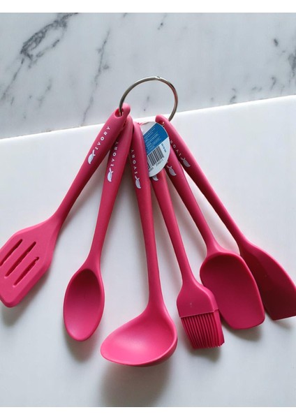6 Parça Silikon Set Kırmızı modelleri