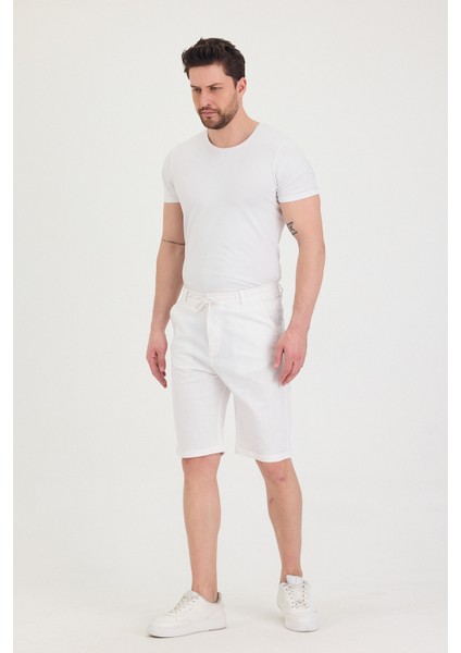 Erkek Slim Fit Keten Chino Şort fiyatları