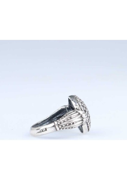 925 Ayar Gümüş Taşlı Tasarım Yüzük fırsatları