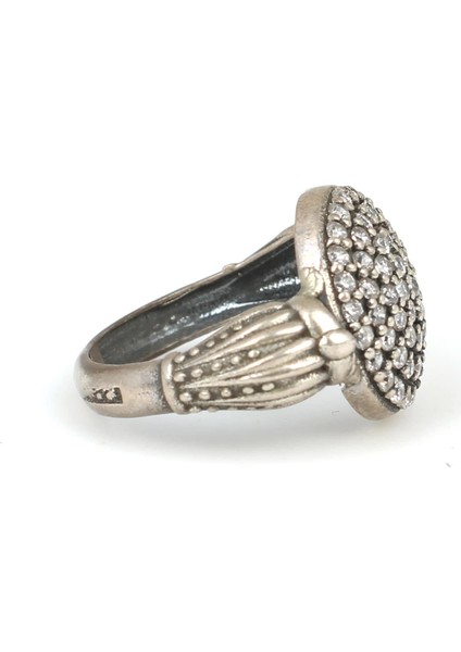 925 Ayar Gümüş Taşlı Tasarım Yüzük