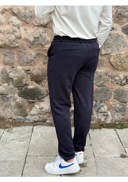 Erkek Slim Fit Beli Lastikli Ipli Fermuarlı Likralı Ascoli Kumaş Rahat Jogger fırsatları