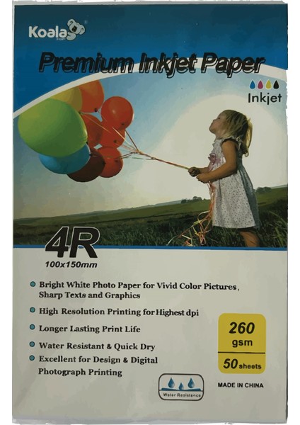 Epson T664/6641 L100 Evertday Premium Parlak 10X15CM Fotoğraf Kağıdı 260 Gr. 50 Adet