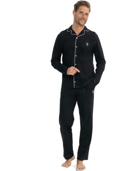 12039 Erkek Patlı Boydan Düğmeli Pijama Takımı