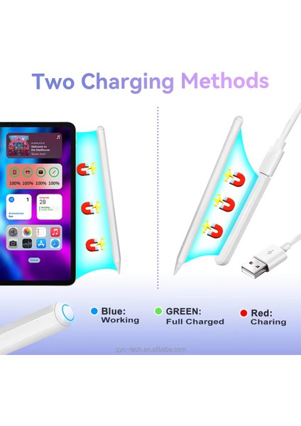 iPad Uyumlu Manyetik Şarjlı Bluetooth Tablet Kalem