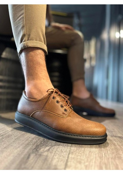 Klasik Erkek Ayakkabı 001 Taba (Siyah Taban)