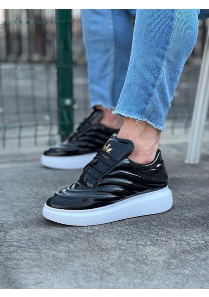 WG094 Siyah Rugan Erkek Casual Ayakkabı modelleri
