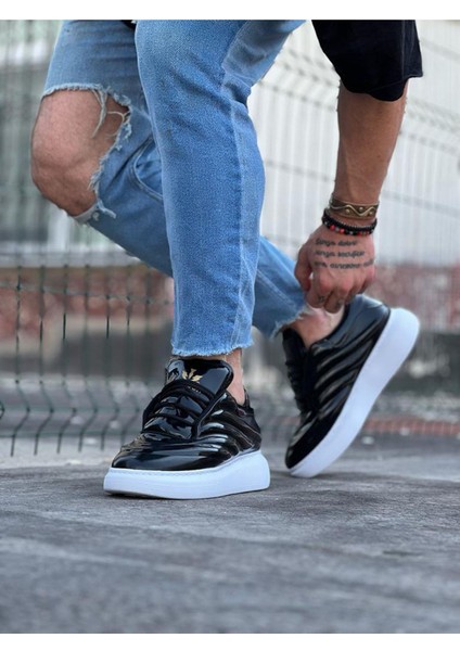 WG094 Siyah Rugan Erkek Casual Ayakkabı fırsatları