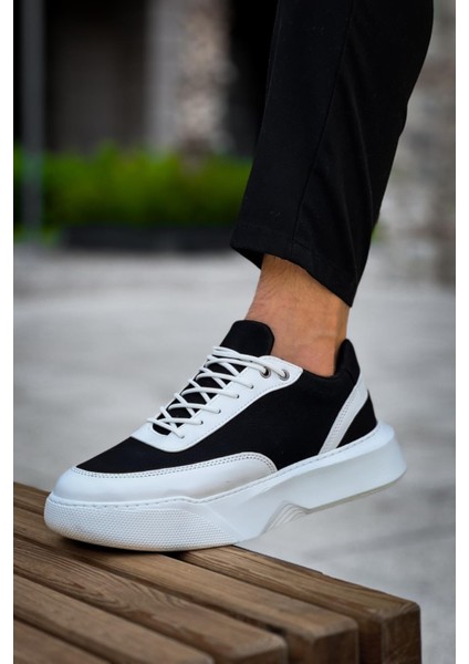 BA0354 Günlük Bağcıklı Erkek Beyaz Parçalı Beyaz Yüksek Taban Spor Ayakkabı fiyatları