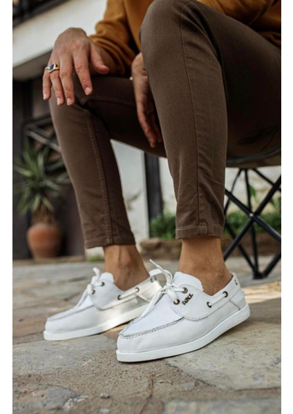 Mevsimlik Keten Ayakkabı 008 Beyaz fiyatları