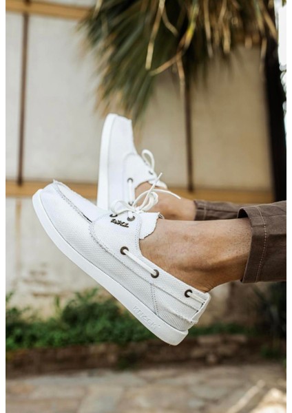 Mevsimlik Keten Ayakkabı 008 Beyaz modelleri