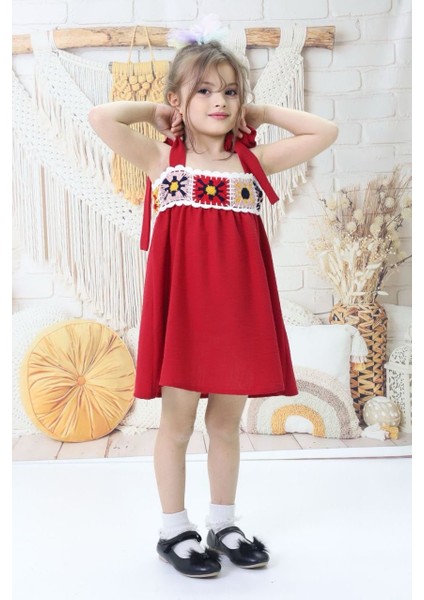 Çiçek Motif Detaylı Yazlık Elbise