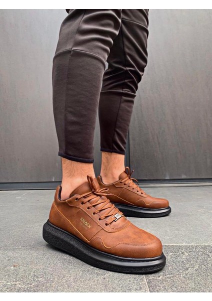 Yüksek Taban Günlük Ayakkabı 040 Taba (Siyah Taban) fiyatları