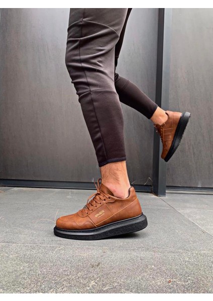 Yüksek Taban Günlük Ayakkabı 040 Taba (Siyah Taban) modelleri