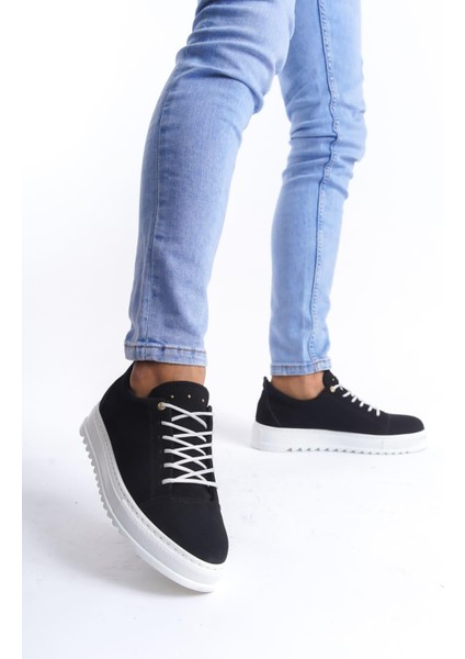 SLW152 Cool Bağcıklı Süet Erkek Günlük Spor Klasik Ayakkabı Sbt - Siyah fırsatları