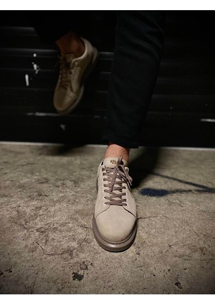 Yüksek Taban Günlük Ayakkabı 044 Vizon Süet fırsatları