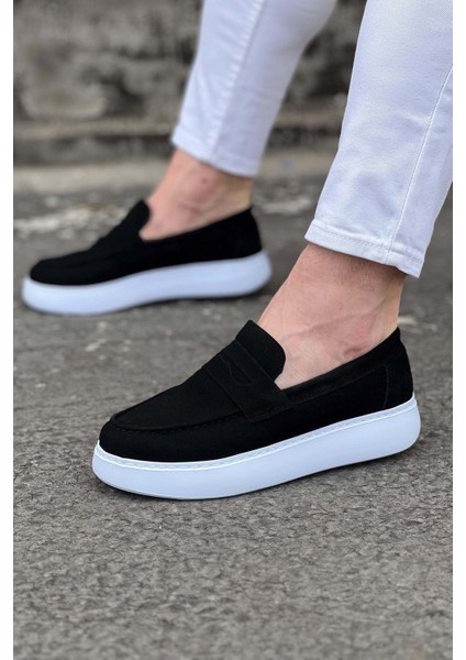 WG161 Siyah Süet Erkek Casual Ayakkabı