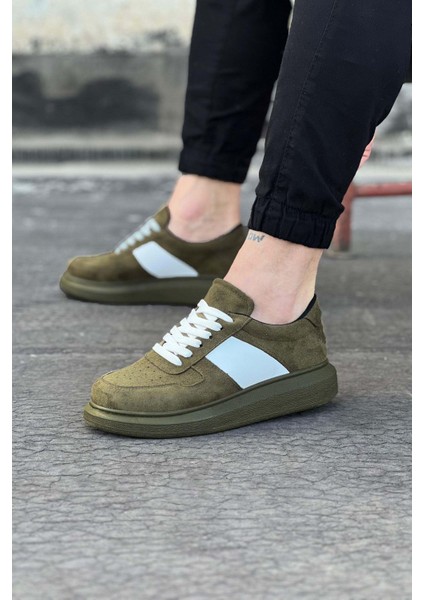 WG011 Haki Süet Erkek Casual Ayakkabı