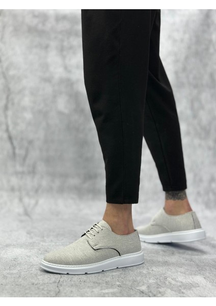 BA0003 Bağcıklı Klasik Spor Keten Beyaz Taban Casual Erkek Ayakkabı fiyatları