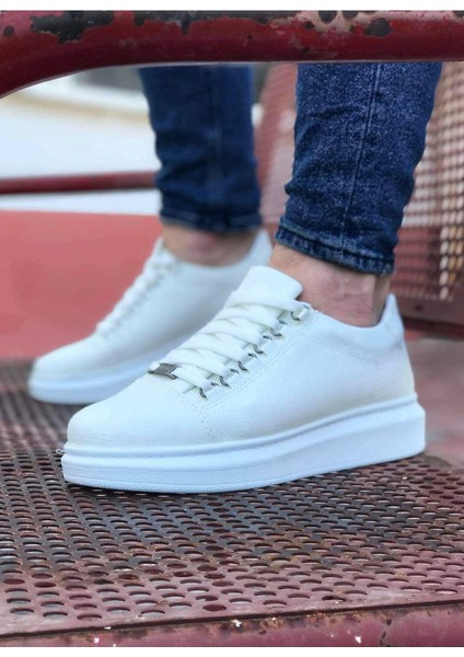 WG08 Beyaz Düz Erkek Casual Ayakkabı fiyatları