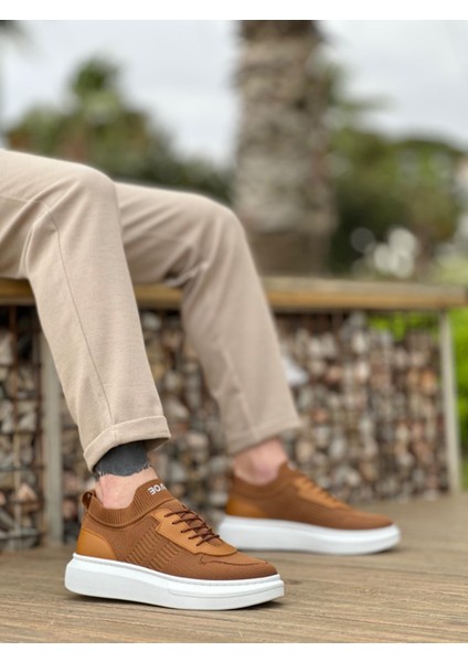 BA0812 Özel Örme Triko Tarz Taba Renk Spor Ayakkabı modelleri