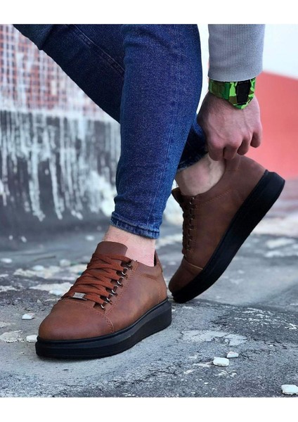 WG08 Taba Kömür Düz Erkek Casual Ayakkabı fiyatları