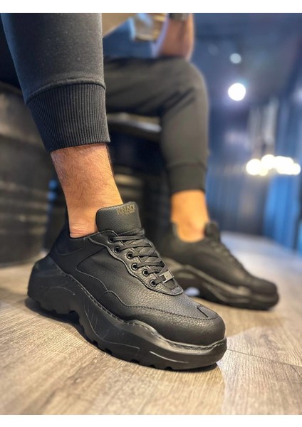 Yüksek Taban Günlük Ayakkabı N75 Siyah (Siyah Taban) fırsatları