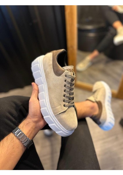 Yüksek Taban Günlük Süet Ayakkabı 144 Vizon Süet fırsatları