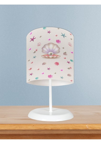 Home Bebek ve Çocuk Odası Deniz Yıldızlı Seksek Desenli Abajur