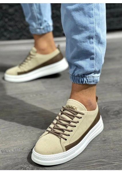 Sneakers Ayakkabı 010 Vizon Süet