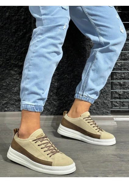 Sneakers Ayakkabı 010 Vizon Süet