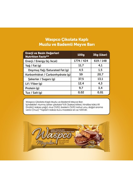 Bitter Çikolata Kaplı Meyve Bar Tanışma Paketi 35g X 4 Adet (4 ÇEŞİT)