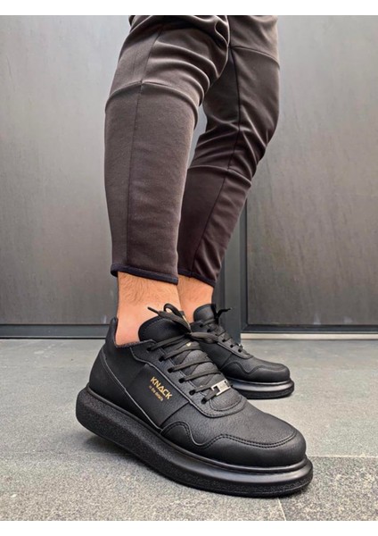 Yüksek Taban Günlük Ayakkabı 040 Siyah (Siyah Taban) fiyatları