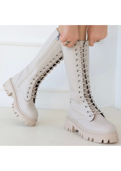 Uliza Bej Cilt Bağcıklı Çizme fırsatları