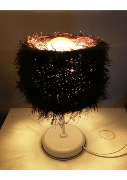 Kahverengi Tüylü Yatak Odası Abajur modelleri