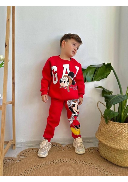 Mickey Mouse Şardonlu Erkek Takım