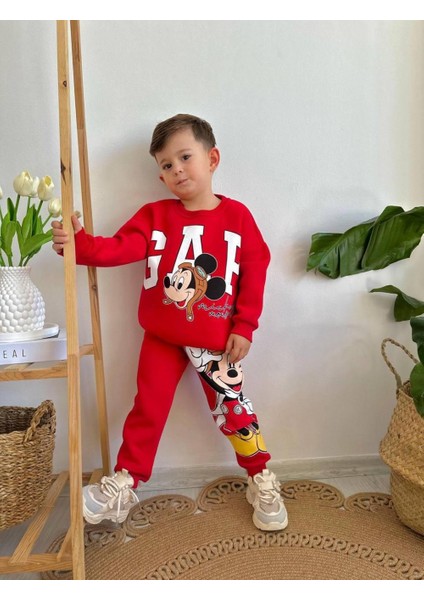 Mickey Mouse Şardonlu Erkek Takım