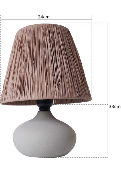 Chemin Handmade Seramik Abajur Kahve-Gri fiyatları